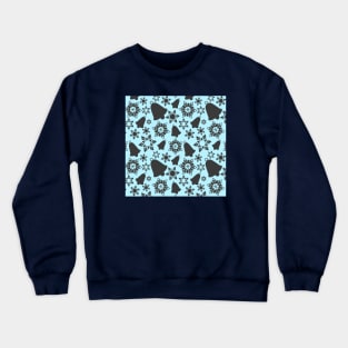 Christmas Bells Pattern (Charcoal-Blue) Crewneck Sweatshirt